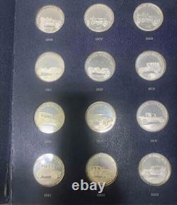 1969 Franklin Mint 25 Coin Collection Sterling Silver Antique Car Coins Series 1