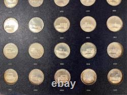 1969 Franklin Mint 25 Coin Collection Sterling Silver Antique Car Coins Series 1