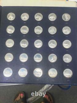 1969 Franklin Mint 25 Coin Collection Sterling Silver Antique Car Coins Series 1