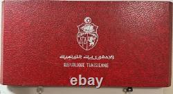 1969 Franklin Mint PROOF Republic of Tunisia Sterling Silver 10 Coin Set in Box