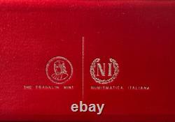 1969 Franklin Mint PROOF Republic of Tunisia Sterling Silver 10 Coin Set in Box