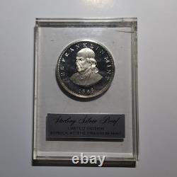 1969 Franklin Mint Salute To The ANA Philadelphia Conven Sterling Silver Proof