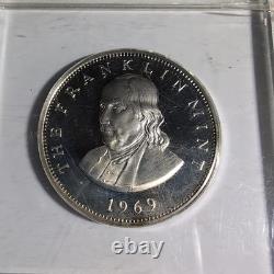1969 Franklin Mint Salute To The ANA Philadelphia Conven Sterling Silver Proof