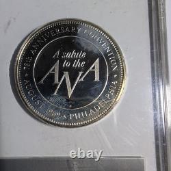 1969 Franklin Mint Salute To The ANA Philadelphia Conven Sterling Silver Proof