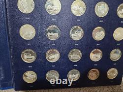 1969 Franklin Mint Sterling Silver Antique Car 25-Coin Series 1 Set (5.5 ASW)