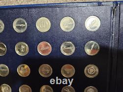 1969 Franklin Mint Sterling Silver Antique Car 25-Coin Series 1 Set (5.5 ASW)
