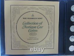 1969 Series 1 Franklin Mint 25-Coin Proof Set Sterling Silver Antique Cars