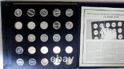 1969 Series 1 Franklin Mint 25-Coin Proof Set Sterling Silver Antique Cars