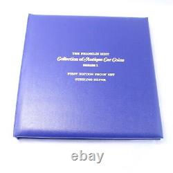 1969 The Franklin Mint Collection of Antique Car Sterling Silver Coins Series 1