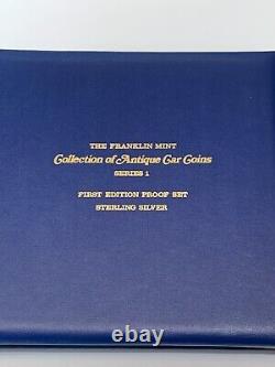 1969 The Franklin Mint Collection of Antique Car -Sterling Silver Coins Series 1
