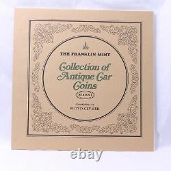 1969 The Franklin Mint Collection of Antique Car Sterling Silver Coins Series 1