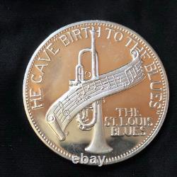 1969 William C. Handy Proof Silver Medal Franklin Mint Negro Comemorative Soc