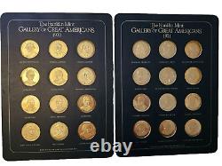 1970-71 Franklin Mint Gallery of Great Americans 24 Sterling Silver Medals