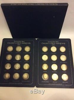 1970-71 The Franklin Mint Gallery Of Great Americans Coins Sterling Silver Proof