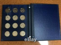 1970 America in Space Sterling Silver Medals Full Collection The Franklin Mint