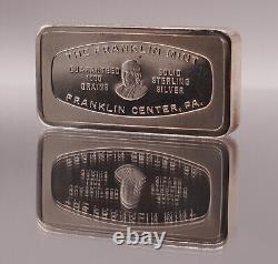 1970 Bank of Yakima Washington Franklin Mint 2oz Sterling Silver art bar C3174