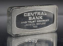 1970 Central Bank Lexington Kentucky Franklin Mint 2oz 925 Silver bar C5096