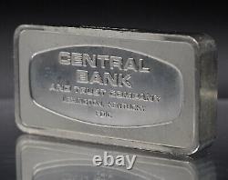 1970 Central Bank Lexington Kentucky Franklin Mint 2oz 925 Silver bar C5096