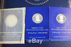 1970 Franklin Mint President Coin Collection 39 Sterling Silver Coins SET (NICE)