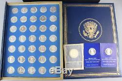 1970 Franklin Mint President Coin Collection 39 Sterling Silver Coins SET (NICE)
