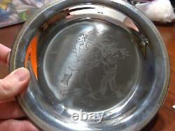 1970 Franklin Mint Sterling Bringing Home the Tree by Norman Rockwell Plate