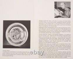 1970 Franklin Mint Sterling Silver Christmas Plate Norman Rockwell (5.9ozt)