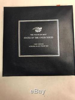 1970 Franklin Mint Sterling Silver STATES OF THE UNION Rounds FIRST EDITION