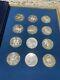 1970 Franklin Mint Sterling Silver Treasury Of Zodiac, 12 Medals, 316 G, 9.4 Asw