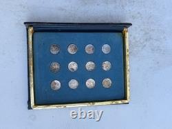 1970 Franklin Mint Treasury of Zodiac Medals Sterling Silver Mini-Coin Proof Set