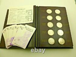 1970 Sterling Silver Franklin Mint The Genius Of Michelangelo Complete 60pc Book