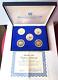1970 United Nations 25th Anniversary 1st Ed. 5 Sterling Silver Medal Proof Set