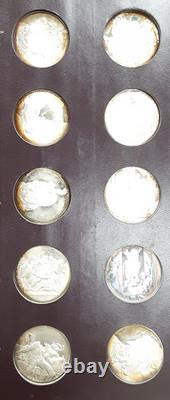 1970's Franklin Mint. 925 Silver Proof Medals Genius of Michaelangelo in Binder