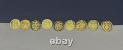 1970's Franklin Mint Gold Plated Sterling Silver Collectors Society Member Coins