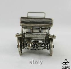 1970's Franklin Mint Sterling Silver Miniature Car 1911 Stanley Steamer