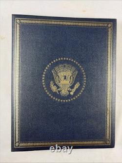 1970s FRANKLIN MINT COLLECTION of 36 PRESIDENT STERLING SILVER COINS in Binder