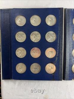 1970s FRANKLIN MINT COLLECTION of 36 PRESIDENT STERLING SILVER COINS in Binder