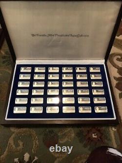 1970s Franklin Mint Presidents Silver Ingot Set (36)1000 Grain Sterling ingots