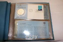 1971-1973 United Nations First Day Cover Sterling Coins Albums