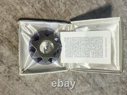 1971 & 1975 Franklin Mint Sterling Silver Christmas Ornament Rare Set