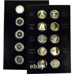1971-1975 Treasures of the Louvre 50 Silver Medal Set SKUCPC9307