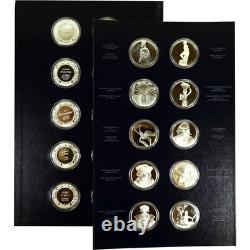 1971-1975 Treasures of the Louvre 50 Silver Medal Set SKUCPC9307