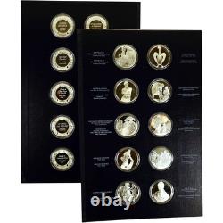 1971-1975 Treasures of the Louvre 50 Silver Medal Set SKUCPC9307