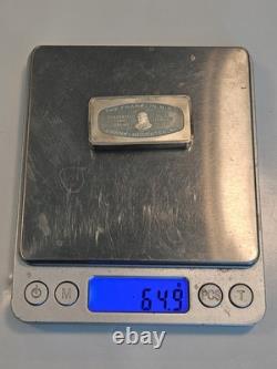 1971 Albuquerque National Bank Sterling Silver Bar 65 Grams