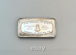 1971 Christmas Ingot Franklin Mint 1000 Grains 2.1 ozt. 925 Sterling Silver
