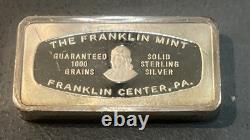 1971 Franklin Mint 1000 Grain Silver Bar Bankmarked Tracy Collins Bank Utah 1971 Franklin Mint 1000 Grain Silver Bar Bankmarked Tracy Collins Bank Utah