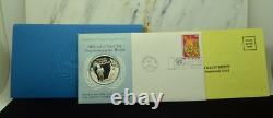1971 Franklin Mint 925 Sterling Silver Medal First Day Cover -World Food Program