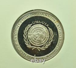 1971 Franklin Mint 925 Sterling Silver Medal First Day Cover -World Food Program