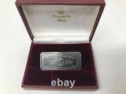 1971 Franklin Mint Amoskeag Banks 1000 Grains Solid Sterling Silver Bar