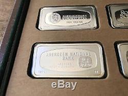 1971 Franklin Mint Bank Ingots Complete Set Sterling Silver