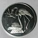 1971 Franklin Mint Robert Bird Greater Flamingo 2 Oz Sterling Silver Proof Medal